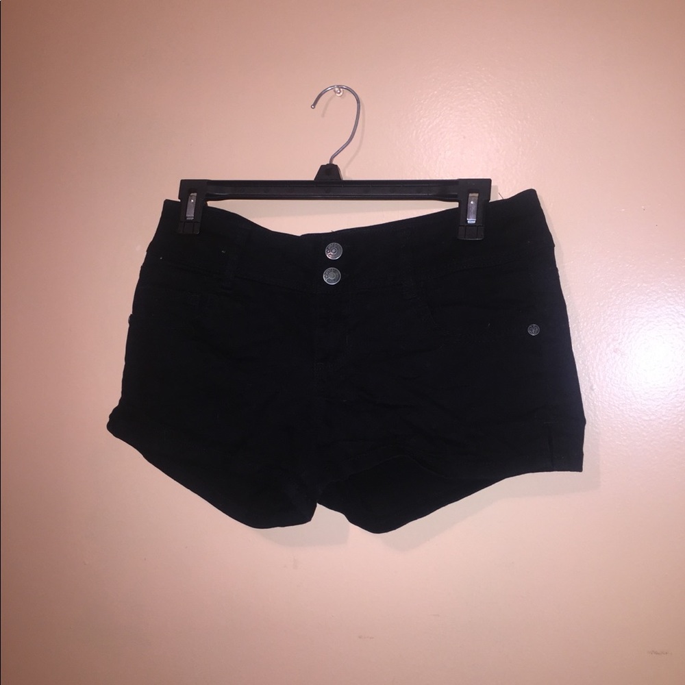 Black booty short